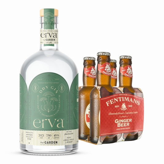 PROMO Gin Erva 750 ml + 4x Fentimans Ginger Beer 200 ml