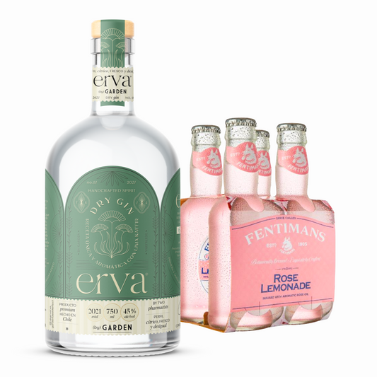 PROMO Gin Erva 750 ml + 4x Fentimans Rose Lemonade 200 ml
