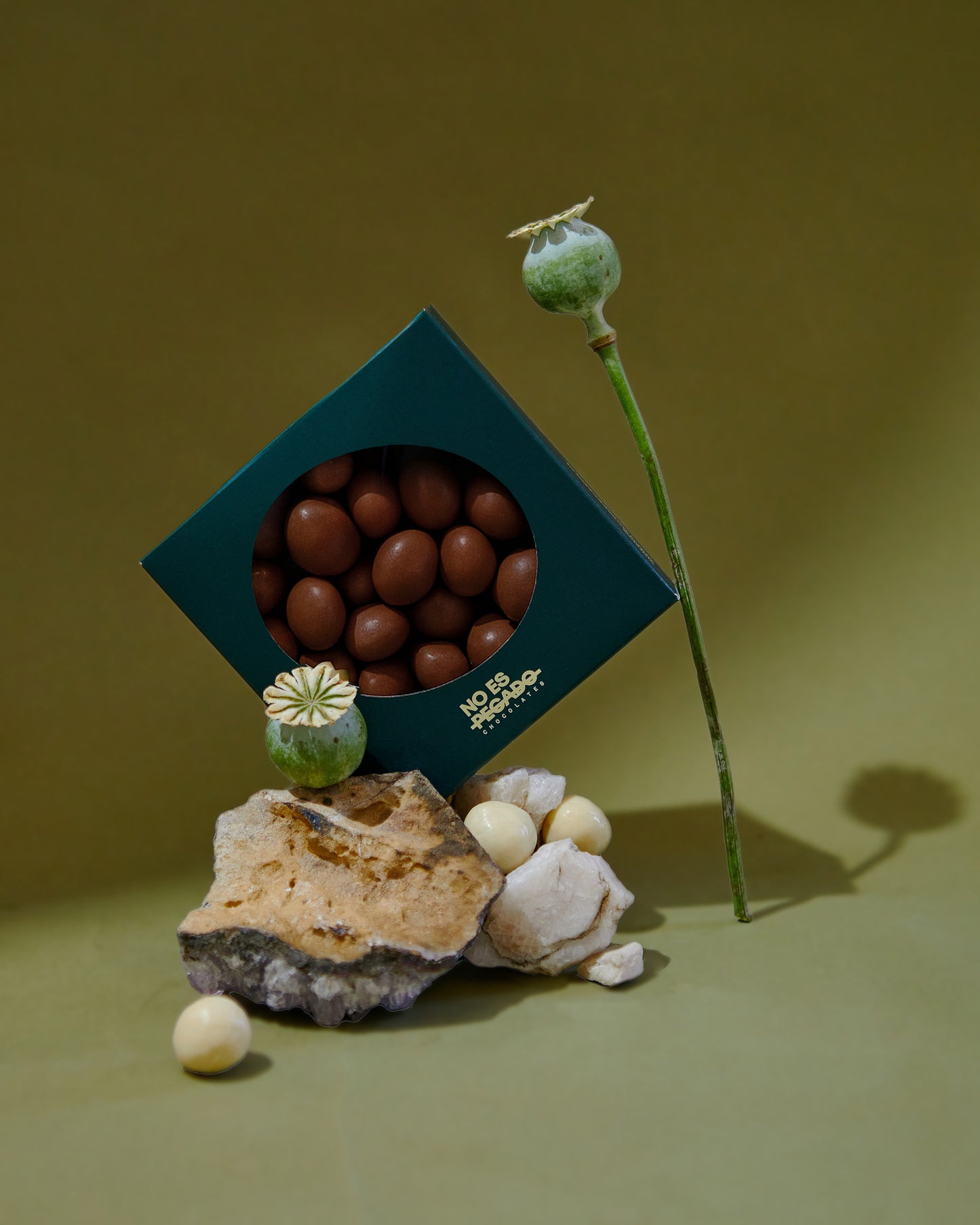 Box Erva & No Es Pecado - Gin 200 Ml y Avellanas Bañadas en Chocolate