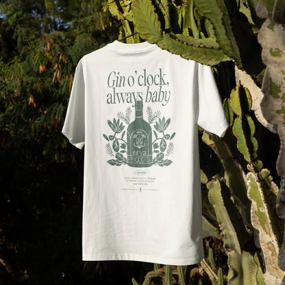 Polera Gin Erva Blanca – "Gin o’clock, always baby"