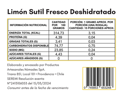 Limón Sutil Deshidratado
