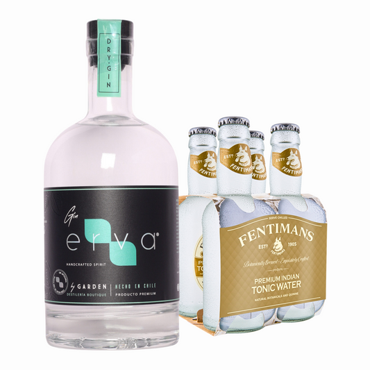 PROMO Gin Erva 700 ml + 4x Fentimans Premium Indian Tonic Water 200 ml