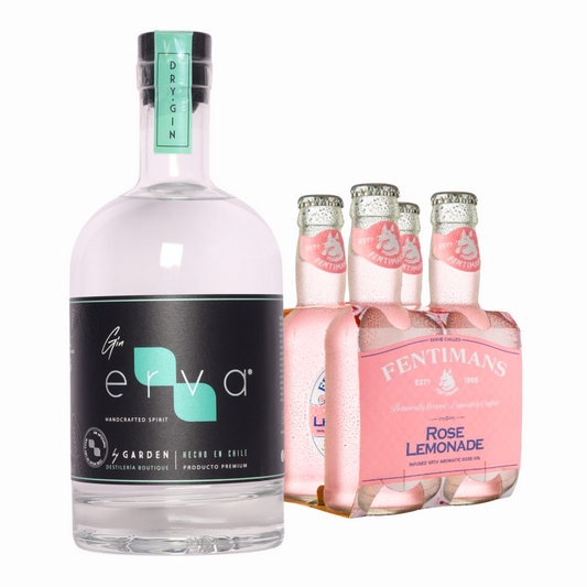 PROMO Gin Erva 700 ml + 4x Fentimans Rose Lemonade 200 ml