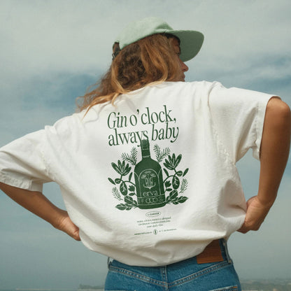 Polera Gin Erva Blanca – "Gin o’clock, always baby"